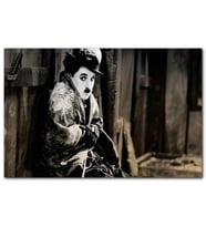 Cakatablo Charlie Chaplin Altına Hücum Film Görseli MDF Tablo