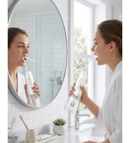 Kablosuz Ağız Duşu IPX7 Su Geçirmez 320 ml Hazneli Güçlü Su Basınçlı