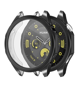 Microsonic Huawei Watch GT5 46mm Kılıf 360 Full Round Soft Silicone Siyah (Siyah)