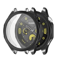 Microsonic Huawei Watch GT5 46mm Kılıf 360 Full Round Soft Silicone Siyah (Siyah)