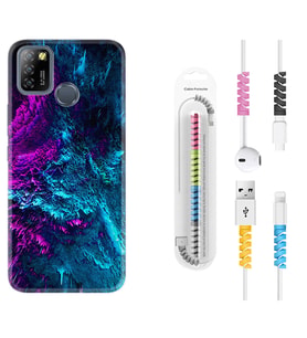 INFINIX Smart 4 5 6 Zero 8 S5 Pro Kılıf Kablo Koruma Spiral Silikon Explosive 1734