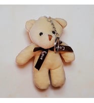 Mini Sevimli Peluş Ayıcık Anahtarlık (Premium,Hediye Kutusunda,Not Yazılabilir) (Kahverengi)