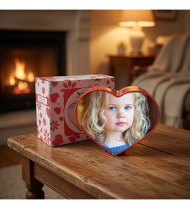 Kalpli Dönen Fotoğraf Çerçevesi 4 Resimli Çocuklara Doğum Günü Hediyesi 12x14 cm