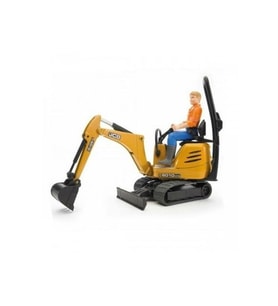 Bruder Jcb Küçük Kepçe 8010 Cts Ve İnşaat İşçisi B World - BR62002