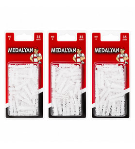 420 ADET NO-6 DÜBEL BEYAZ - PLASTİK 12X35PCS (5680)