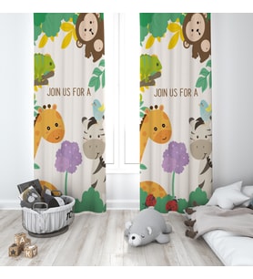 Çocuk Odası Dijital Baskılı 135x260cm Tek Kanat Fon Perde Model 00022