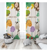 Çocuk Odası Dijital Baskılı 135x260cm Tek Kanat Fon Perde Model 00022