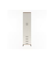 Hyperion Dolap 5 Raflı 4 Çekmeceli 2 Kapaklı 60x44x243 Çam-Aytaşı