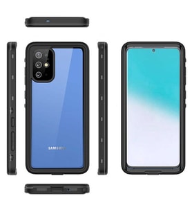 Samsung Galaxy S20 Plus Uyumlu Kılıf 1-1 Su Geçirmez Kılıf (Siyah)