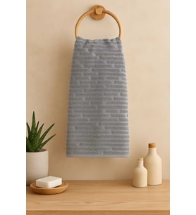 2'li Gri Renk El ve Mutfak Havlusu Seti – 30x50 cm  Şık, Yumuşak ve Emici