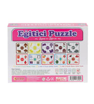 7194 Çark Puzzle Renkler Şekiller -