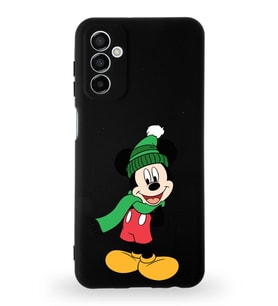 Samsung Galaxy A04s Uyumlu Lansman Kılıf Altı Kapalı İçi Kadife  Mickey Mouse-G Tasarımlı  Kapak (Şeffaf)