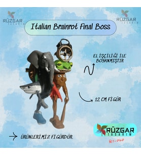 Italian Brainrot Final Karışık Tung Tung Sahur Karakteri 12 Cm Figür