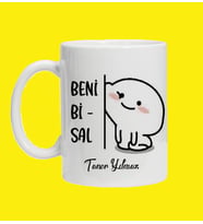 Kişiye Özel İsimli Beni Bi Sal Baskılı Kupa Bardak