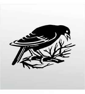 Folyo Sticker Daldaki Kuş 100cm Uzunluk (Karışık)