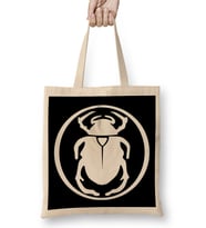 Destiny Scarab Heart Emblem Bez Çanta Uzun Saplı