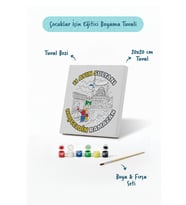 Ramazan Eğitici Boyama Seti Mahallede Ramazan Coşkusu (Şövalesiz)