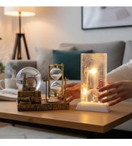 Kişiye Özel Bıg Beng Saat Kulesi Işıklı Sulu Kar Küreli Kum Saati Ve Kar Küre Seti