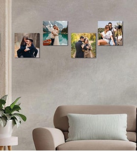 Kişiye Özel 4 Fotoğraflı Kare Mdf Tablo
