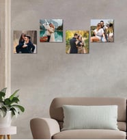 Kişiye Özel 4 Fotoğraflı Kare Mdf Tablo