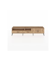 Arges TV Ünitesi 3 Raflı 2 Çekmeceli 2 Kapaklı 220x30x51 Çam-Çam