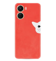 Vivo Y16 Kılıf Silikon Desen Özel Seri Kedoş 1735