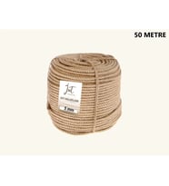 Jütburada Jüt Halat 5 mm 50 Metre Hasır Dekor Süsleme İp