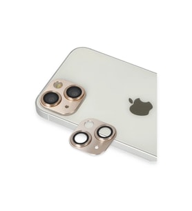 İphone 13 Pers Alüminyum Kamera Lens - Gold