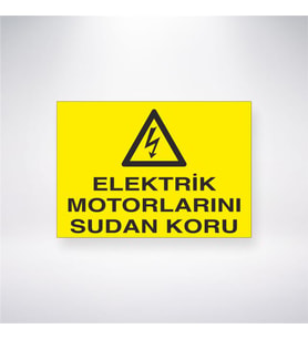 Elektrik Motorlarını Sudan Koru 21x28 Arkası Yapışkanlı Levha