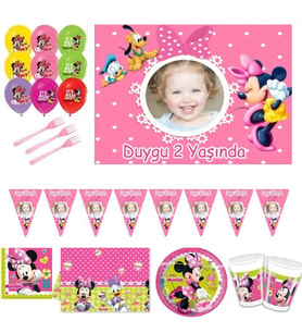 Minnie Happy Helper Afişli Doğum Günü Parti Seti HDTS119-