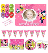Minnie Happy Helper Afişli Doğum Günü Parti Seti HDTS119-