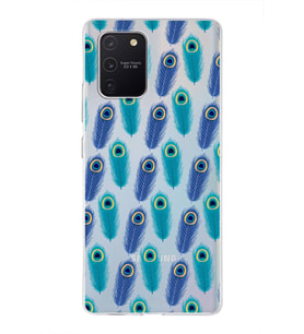 PrintiFy Samsung Galaxy A91 ile Uyumlu 1mm Slim Fit Nazar Boncuğu 4 Baskılı Şeffaf  Kılıf