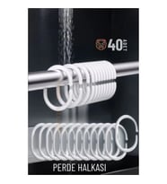 CEYLAN ADAM Banyo Perde Halkaları 40 ADET