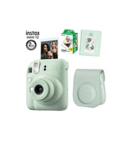 Instax Mini 12 Yeşil Fotoğraf Makinesi 20li Film Ve Pvc Albümlü Çantalı Set 1-FOTSI00197-FB-SET1