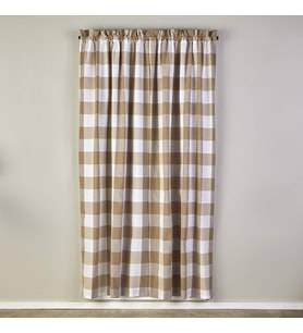 Lexroo by Saturday Knight Ltd. Grandin Perde Paneli, 40x63, Taba Rengi/Beyaz
