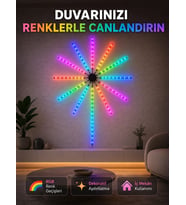 Rgb Led Duvar Aydınlatması Telefon Kontrollü Dekoratif Ortam Işığı