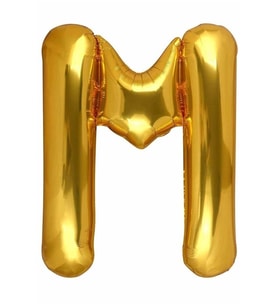 Harf Folyo Balon 80 Cm Gold M