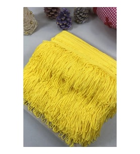 Saçak Şerit 7 cm - 25 mt Sarı