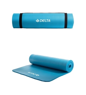 Delta Konfor Zemin 10 mm Taşıma Askılı Pilates Minderi Yoga Matı Mavi TNF 907