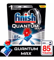 Finish Quantum Max Bulaşık Makinesi Deterjanı 85 Kapsül (Kırmızı)