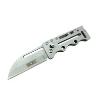 Sog Ac78 Gri Yaprak Kamp Çakı 14,5 Cm - Metal Sap, Kılıflı