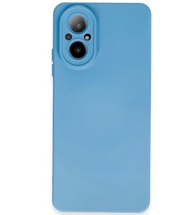 Newface Realme 12 Lite Kılıf Nano içi Kadife Silikon - Mavi