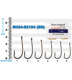 SH34-82154 Sea Horse No: 5/0 Bronz İğne (100'lü)