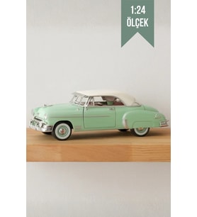 Yeşil 1:24 Ölçek Die Cast İnce Detay 1950 Chevy Bel Air Oyuncak Metal Klasik Koleksiyon Model Araba