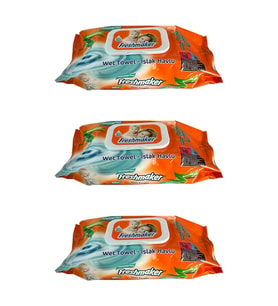 Freshmaker Islak Havlu Mendil - Alkolsüz - pH Dengelenmiş - Çiçeksi Kokular - 90 Adetlik 3 Paket
