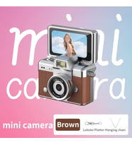 Mini Dijital Kamera – Ekranlı Taşınabilir Fotoğraf ve Video Kamerası, Zincir Askılı Retro Tasarım, Retro Görünümlü Mini Kamera – Şarjlı Kompakt Video ve Fotoğraf Kamerası