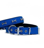 Doggie Konfor Dokuma Kemikli Boyun Tasması Royal Blue 2.5*42-50 cm (DSBT-2562 L)