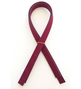 Angel Çanta Aksesuar Süet Suni Deri Bordo Çift Sap 80X2 Cm