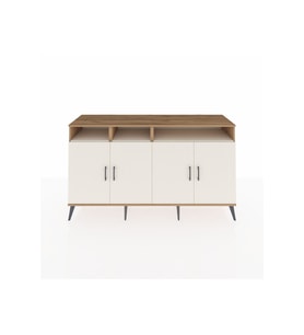 Kronos Konsol 6 Raflı 4 Kapaklı 176x59x99 Çam-Aytaşı