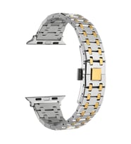 Apple Watch 42mm Uyumlu Kordon Paslanmaz Metal Çift Renkli Zore KRD-83 Kayış
